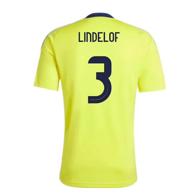 2024-2025 Sweden Home Fan Shirt (LINDELOF 3)