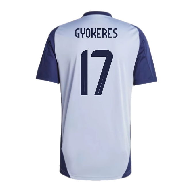 2024-2025 Sweden Training Jersey (Blue) (GYOKERES 17)