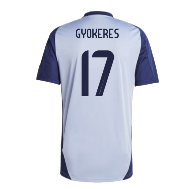 2024-2025 Sweden Training Jersey (Blue) (GYOKERES 17)