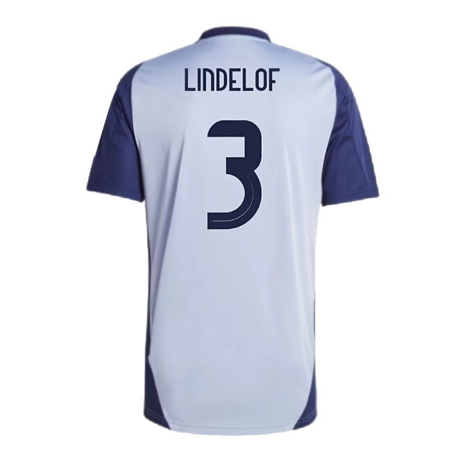 2024-2025 Sweden Training Jersey (Blue) (LINDELOF 3)