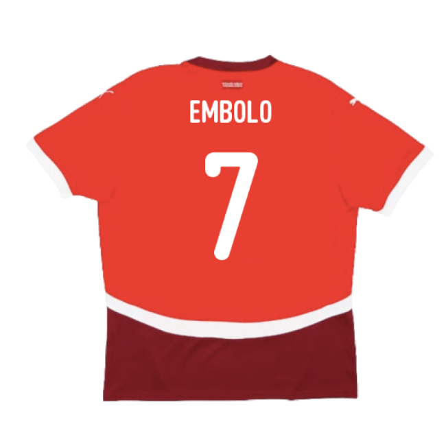2024-2025 Switzerland Home Shirt (Embolo 7)