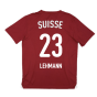 2024-2025 Switzerland Pre-Match Jersey (Red) (Lehmann 23)