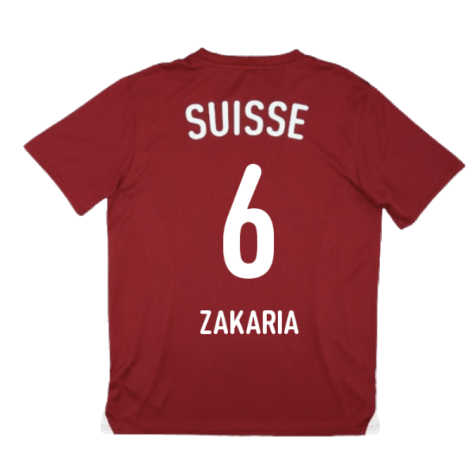 2024-2025 Switzerland Pre-Match Jersey (Red) (Zakaria 6)
