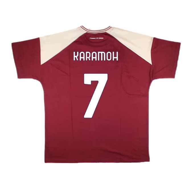 2024-2025 Torino Free Time T-Shirt (Burgundy) (Karamoh 7)