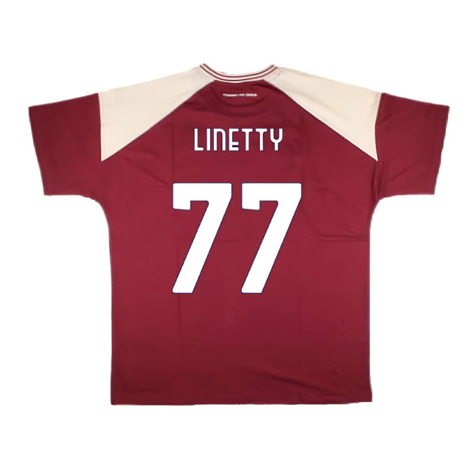 2024-2025 Torino Free Time T-Shirt (Burgundy) (Linetty 77)