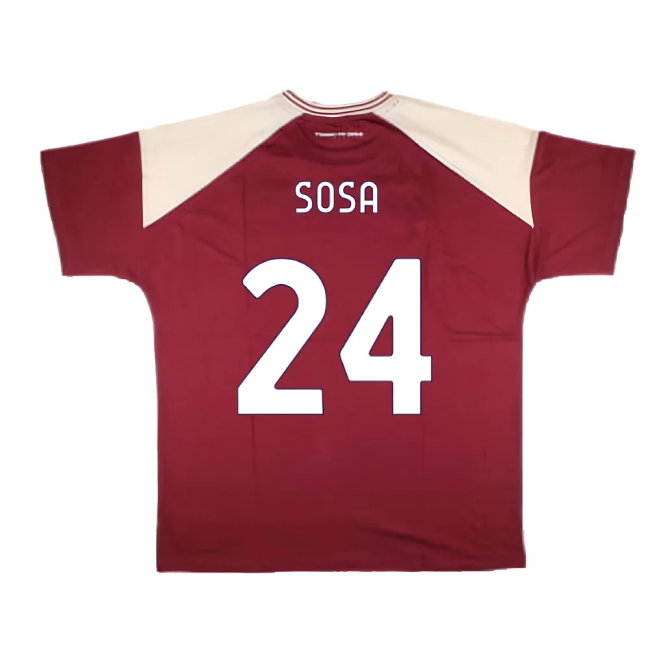 2024-2025 Torino Free Time T-Shirt (Burgundy) (Sosa 24)