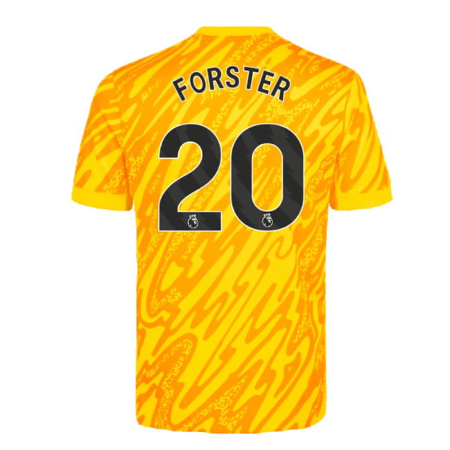 2024-2025 Tottenham Hotspur Goalkeeper Home Shirt (Yellow) (Forster 20)