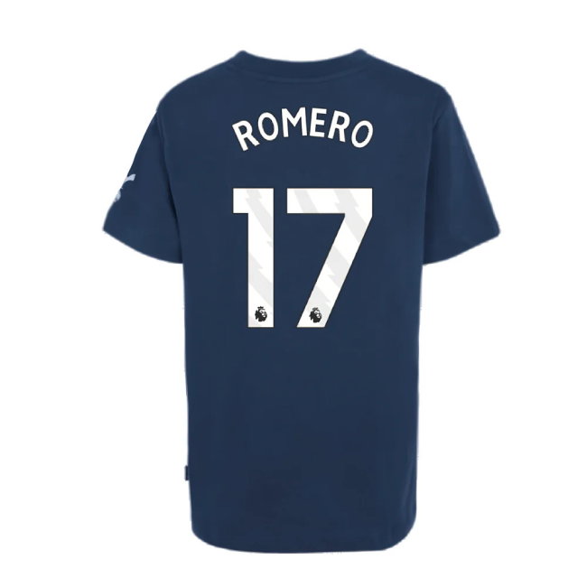 2024-2025 Tottenham Hotspur Just Do It T-Shirt (Navy) - Kids (Romero 17)