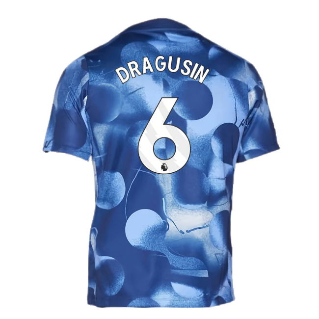 2024-2025 Tottenham Pre-Match Shirt (Binary Blue) (Dragusin 6)