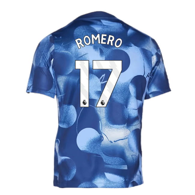 2024-2025 Tottenham Pre-Match Shirt (Binary Blue) (Romero 17)