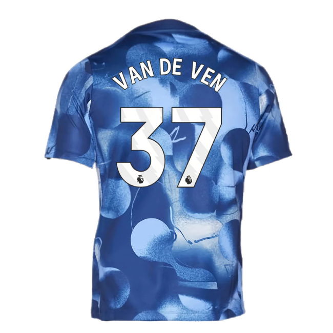 2024-2025 Tottenham Pre-Match Shirt (Binary Blue) (Van De Ven 37)