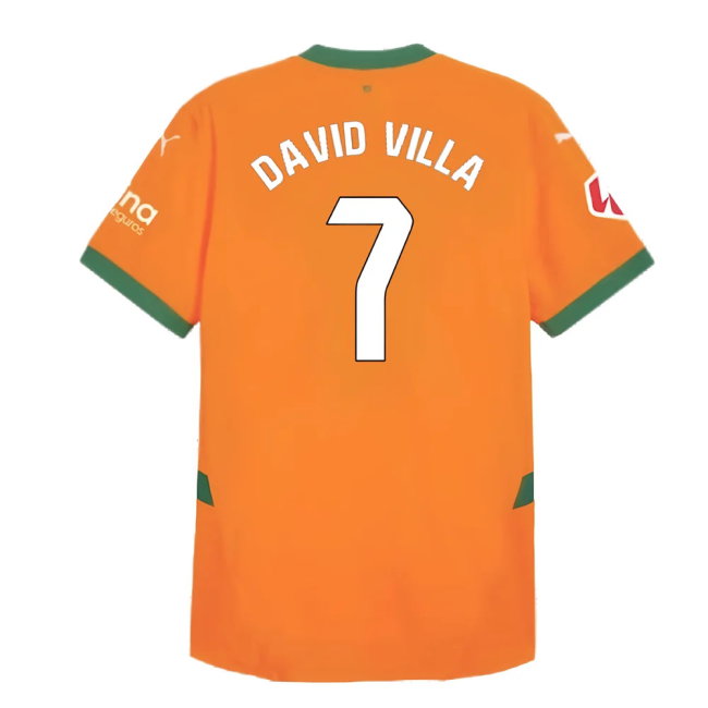 2024-2025 Valencia Third Shirt (Kids) (David Villa 7)