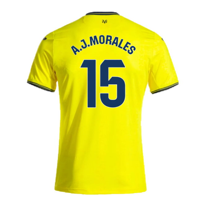 2024-2025 Villarreal Home Shirt (A.J.Morales 15)