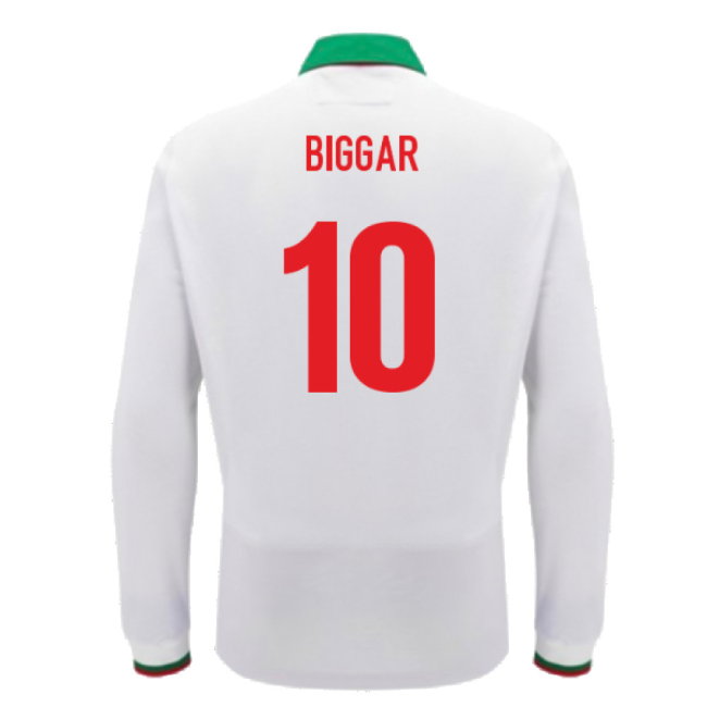2024-2025 Wales Away Cotton LS Rugby Shirt (Biggar 10)