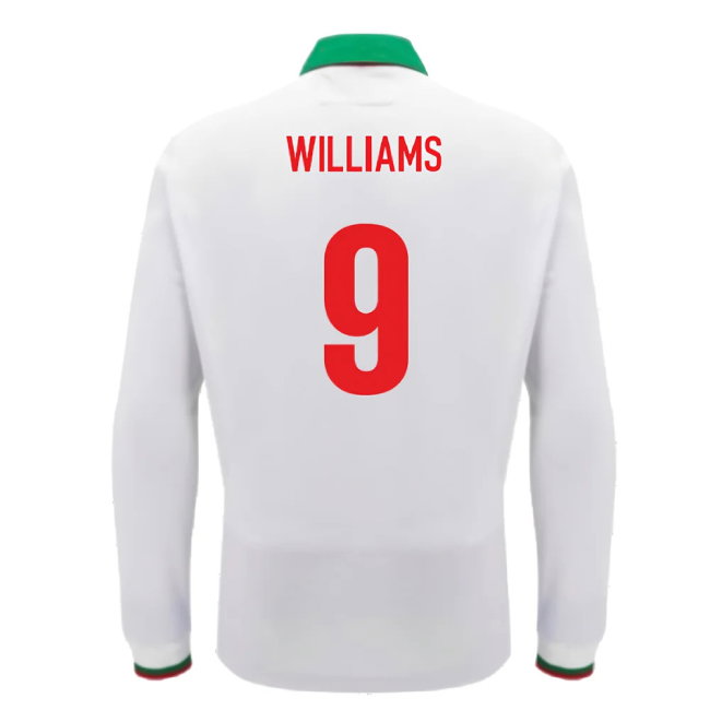 2024-2025 Wales Away Cotton LS Rugby Shirt (Williams 9)