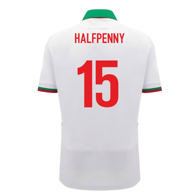 2024-2025 Wales Away Cotton Rugby Shirt (Kids) (Halfpenny 15)