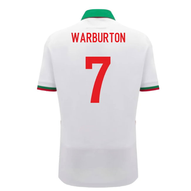2024-2025 Wales Away Cotton Rugby Shirt (Kids) (Warburton 7)