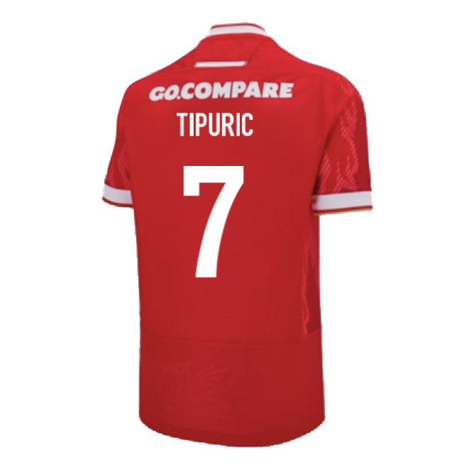 2024-2025 Wales Home Poly Replica Rugby Shirt (Tipuric 7)