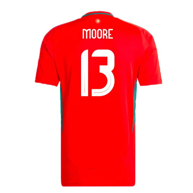 2024-2025 Wales Home Shirt (Moore 13)