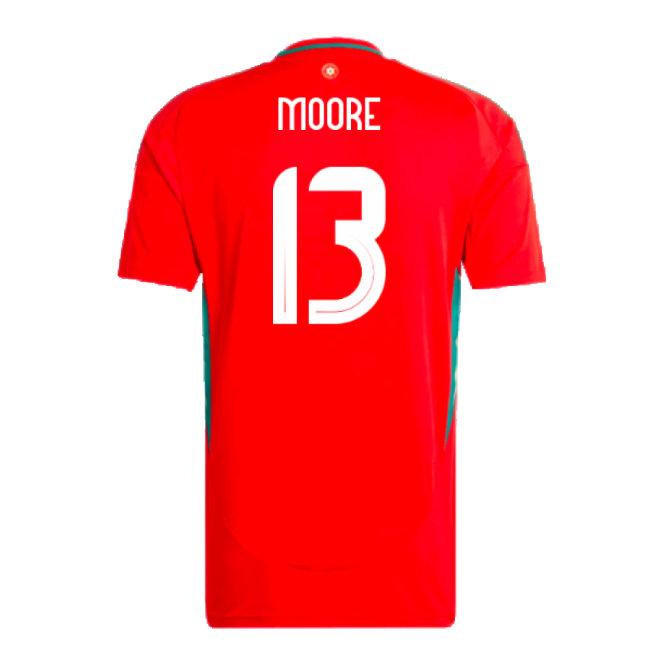 2024-2025 Wales Home Shirt (Moore 13)