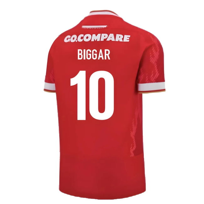 2024-2025 Wales Rugby Home Slim Fit Shirt (Biggar 10)
