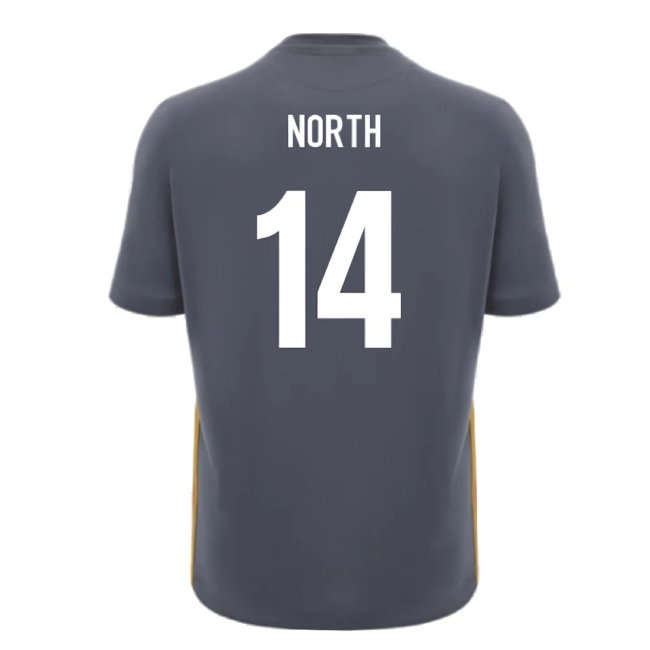 2024-2025 Wales Rugby Travel Cotton T-Shirt (Anthracite) (North 14)