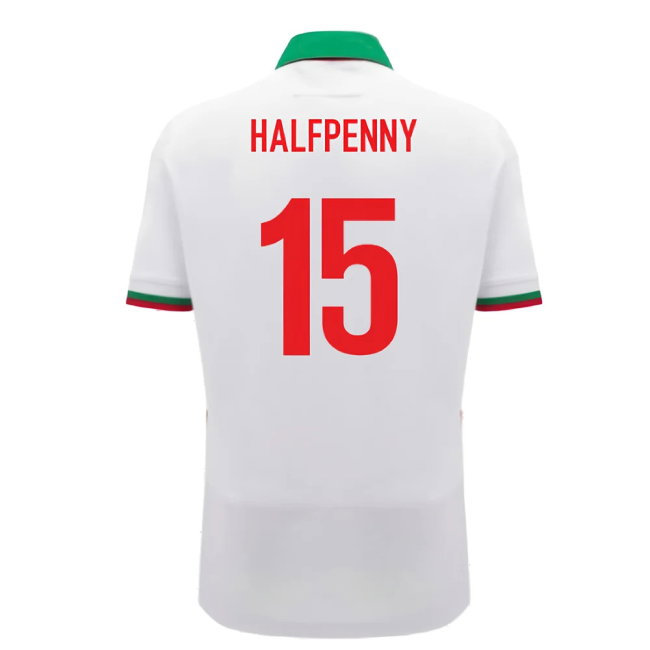 2024-2025 Wales WRU Away Cotton Rugby Shirt (Halfpenny 15)