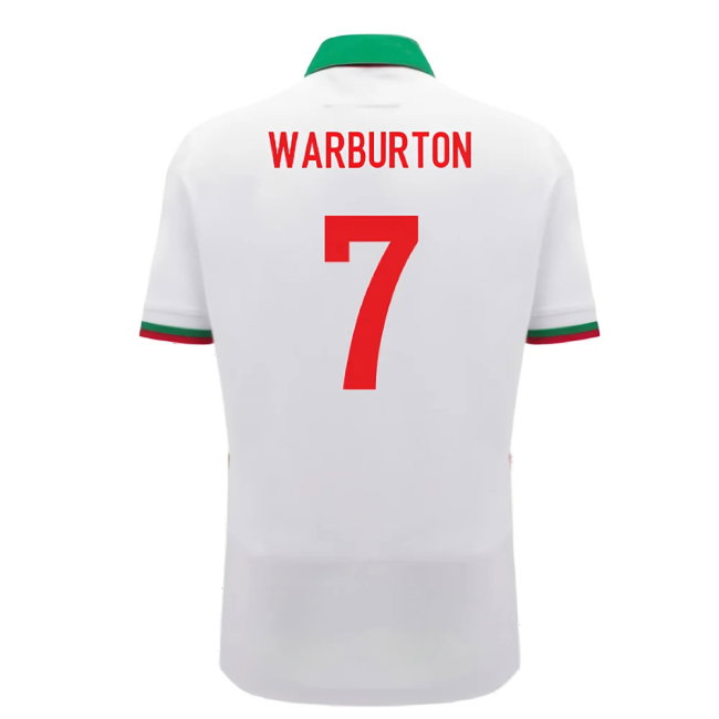 2024-2025 Wales WRU Away Cotton Rugby Shirt (Warburton 7)