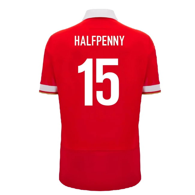 2024-2025 Wales WRU Home Cotton Rugby Shirt (Halfpenny 15)
