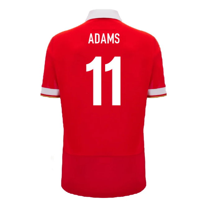 2024-2025 Wales WRU Home Cotton Rugby Shirt (Kids) (Adams 11)