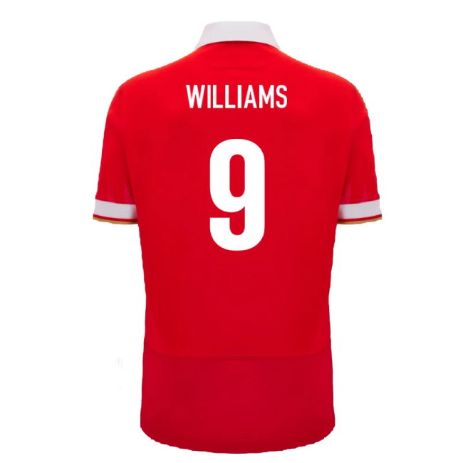 2024-2025 Wales WRU Home Cotton Rugby Shirt (Williams 9)