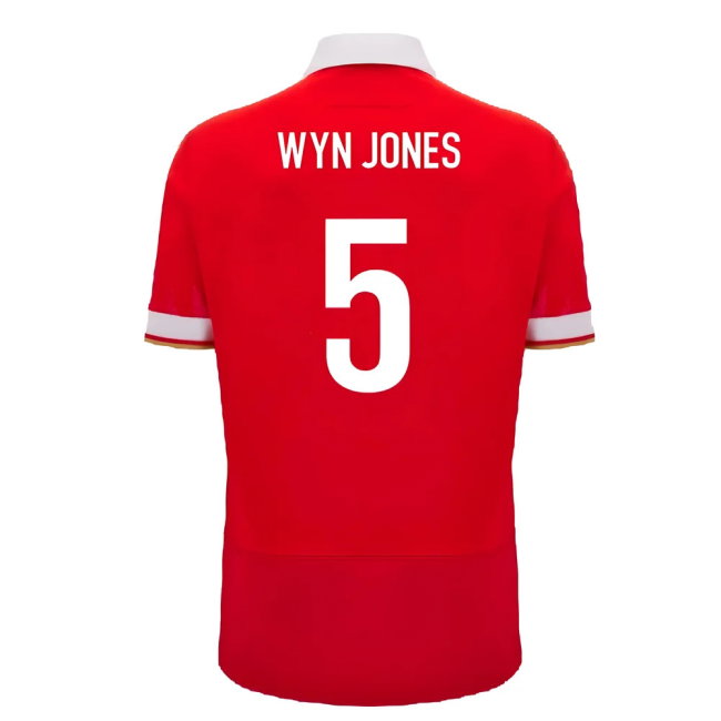 2024-2025 Wales WRU Home Cotton Rugby Shirt (Wyn Jones 5)