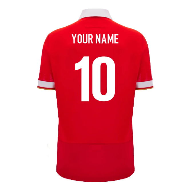 2024-2025 Wales WRU Home Cotton Rugby Shirt (Your Name)