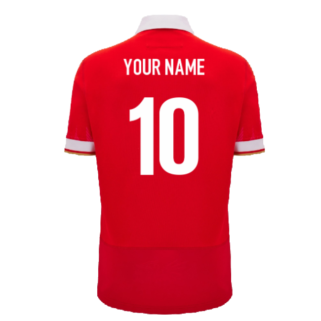 2024-2025 Wales WRU Home Cotton Rugby Shirt (Your Name)
