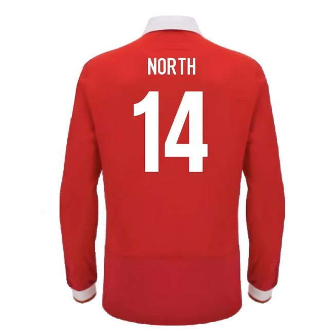 2024-2025 Wales WRU Home LS Cotton Rugby Shirt (North 14)