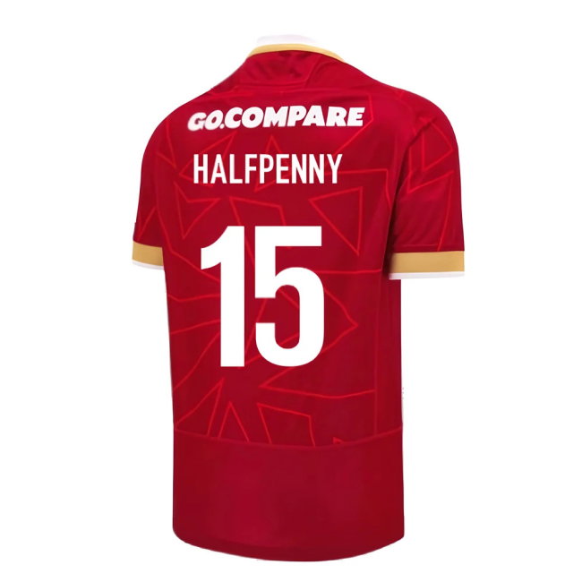 2024-2025 Wales WRU Home Pathway Poly Rugby Shirt (Halfpenny 15)