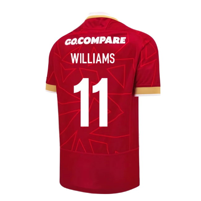 2024-2025 Wales WRU Home Pathway Poly Rugby Shirt (Williams 11)