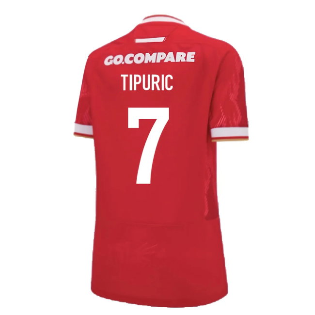 2024-2025 Wales WRU Home Replica Rugby Shirt (Womens) (Tipuric 7)