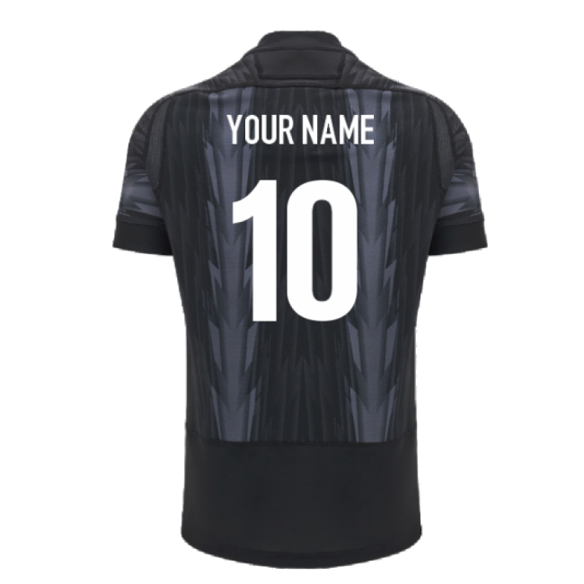 2024-2025 Wales WRU Rugby Training Jersey (Black) (Your Name)