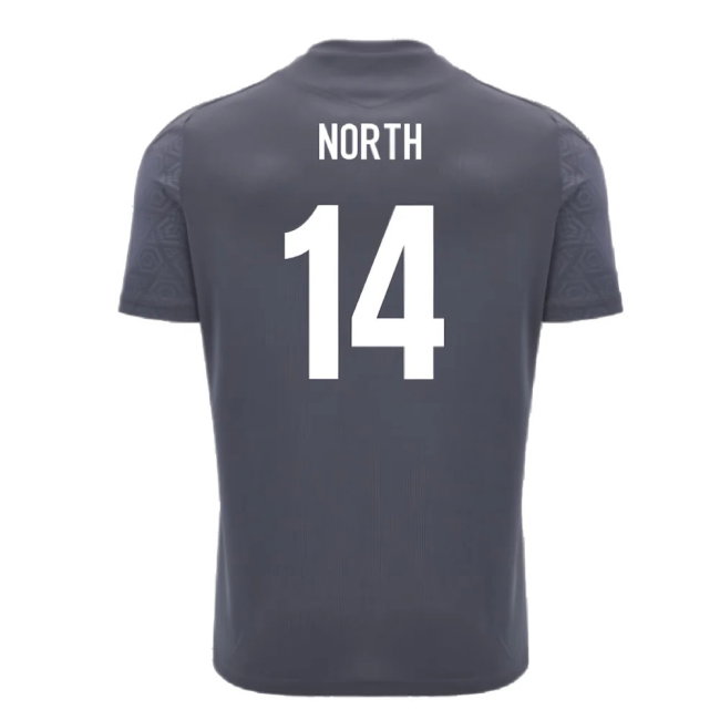 2024-2025 Wales WRU Rugby Training Poly Shirt (Anthracite) - Kids (North 14)