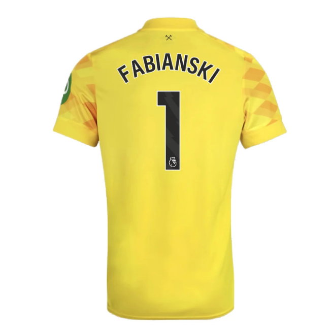 2024-2025 West Ham Goalkeeper Shirt (Yellow) - Kids (Fabianski 1)