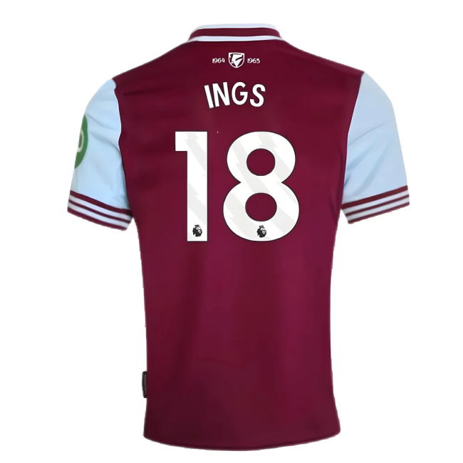 2024-2025 West Ham Home Shirt (Ings 18)
