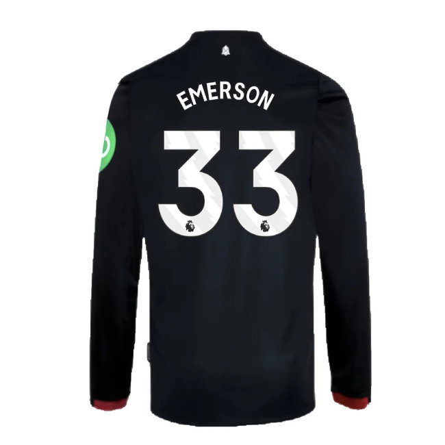 2024-2025 West Ham Long Sleeve Away Shirt (Kids) (Emerson 33)