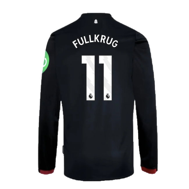 2024-2025 West Ham Long Sleeve Away Shirt (Kids) (Fullkrug 11)