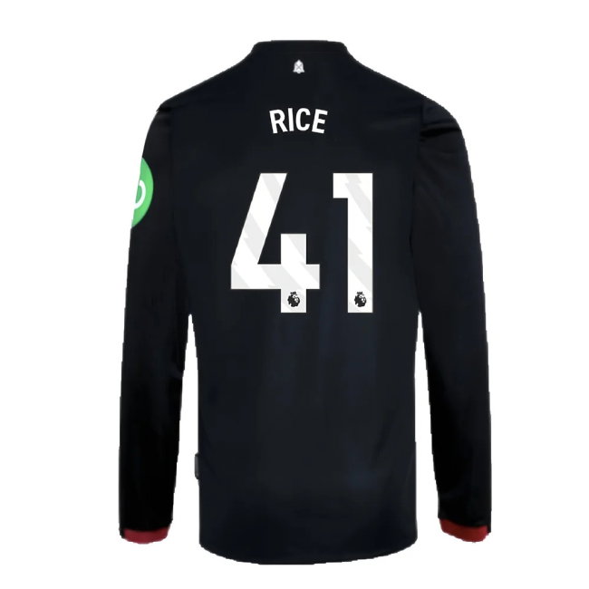 2024-2025 West Ham Long Sleeve Away Shirt (Kids) (Rice 41)