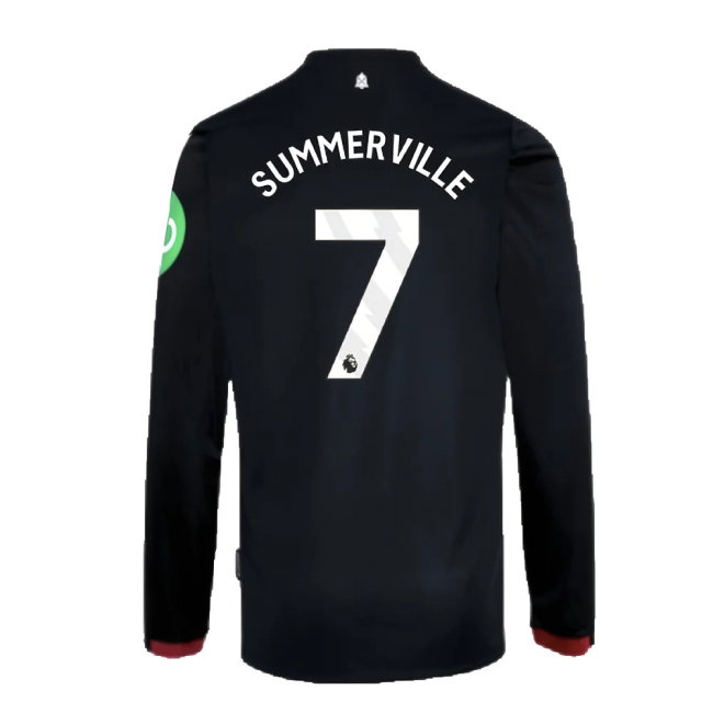 2024-2025 West Ham Long Sleeve Away Shirt (Kids) (Summerville 7)