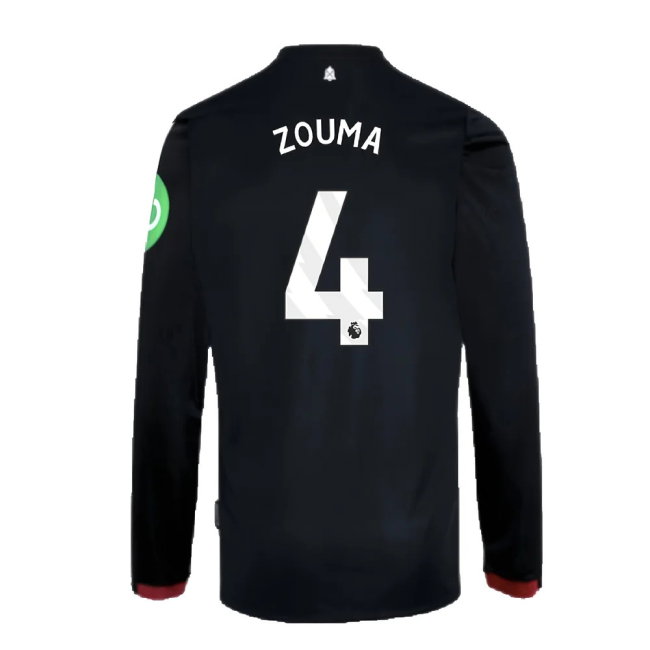2024-2025 West Ham Long Sleeve Away Shirt (Kids) (Zouma 4)