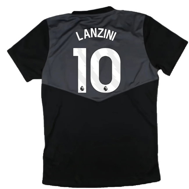 2024-2025 West Ham Training Jersey (Black) - Kids (Lanzini 10)
