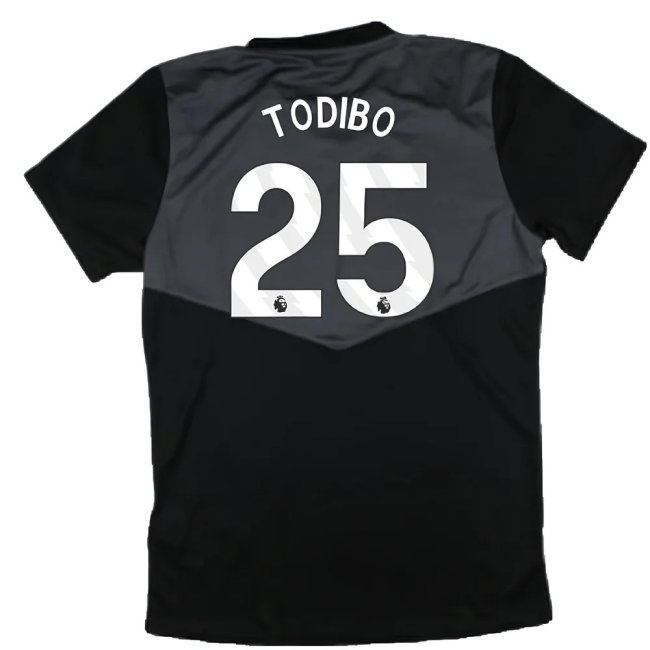 2024-2025 West Ham Training Jersey (Black) - Kids (Todibo 25)
