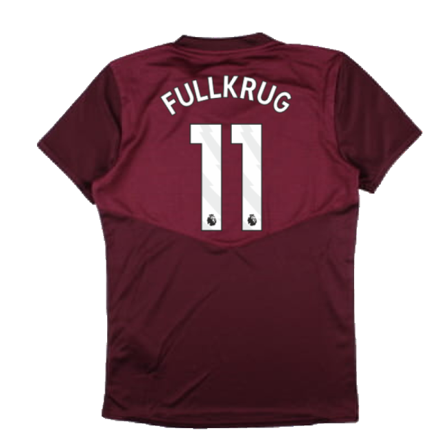 2024-2025 West Ham Training Jersey (Wine) - Kids (Fullkrug 11)